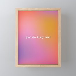 Good Days, SZA Inspired Gradient Framed Mini Art Print