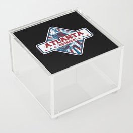 Atlanta city gift. Town in USA Acrylic Box