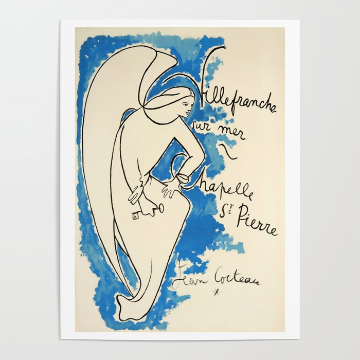 Villefranche sur Mer - Chapelle St. Pierre by Jean Cocteau, 1957 Poster