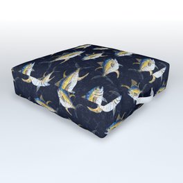 Yellowfin Tuna Pattern Outdoor Floor Cushion