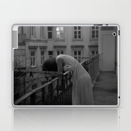 The last heartache - female figurative form cityscape portrait black and white photograph / photography Laptop Skin