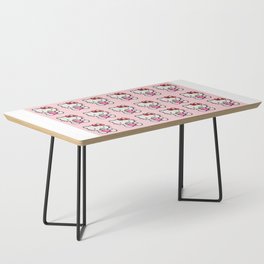 Strawberry Pink Kitty Coffee Table