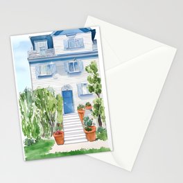 Watercolor Dream Home Garden Stationery Cards