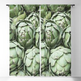 Artichoke vegetable green art print- farmersmarket stand in France - food and travel photography Blackout Curtain