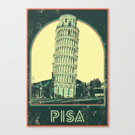 Pisa Italy, Leaning Tower Canvas Print