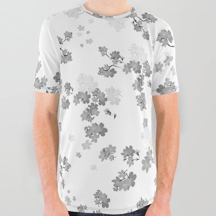 Cherry Flower 14 All Over Graphic Tee