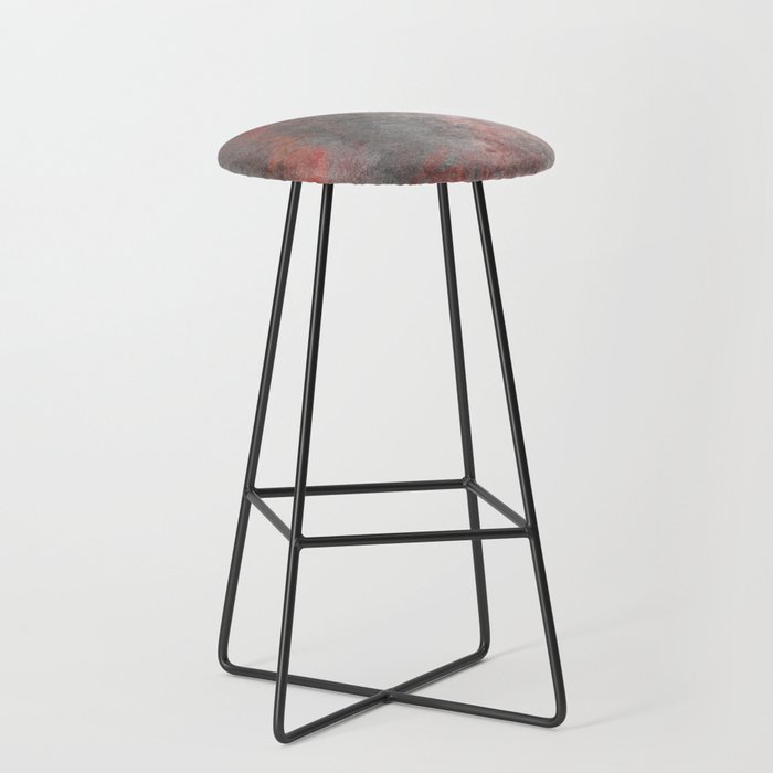 Abstract grey and red Bar Stool