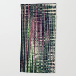 Textile Grunge Abstract Pattern Beach Towel