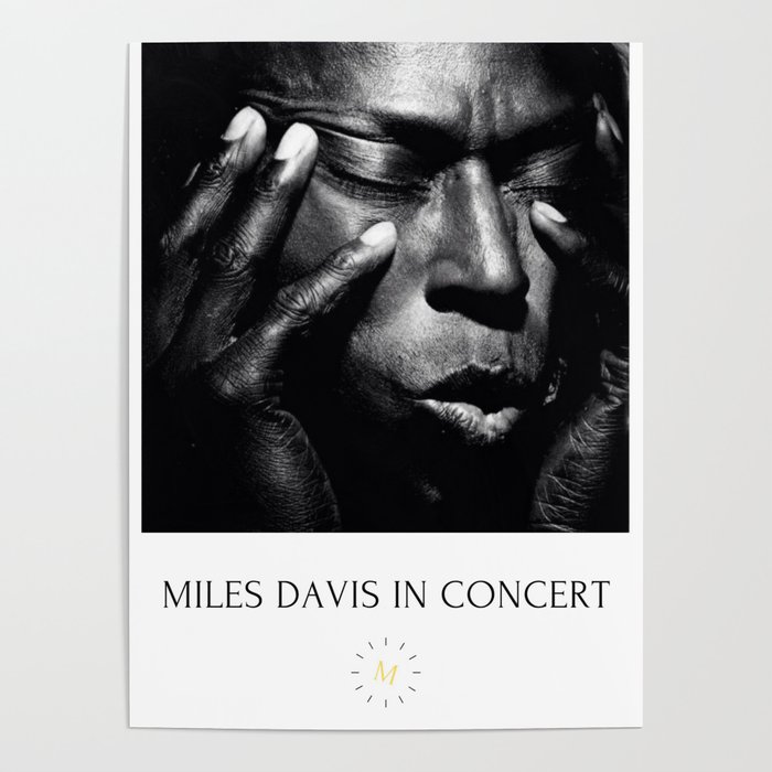 Vintage Miles Jazz in Concert Advertising Music Poster Poster