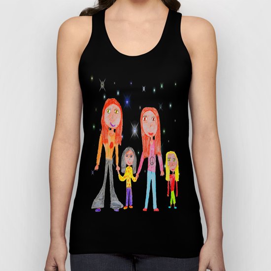 Space Hippie Girls | Kids Painting Unisex Tank Top