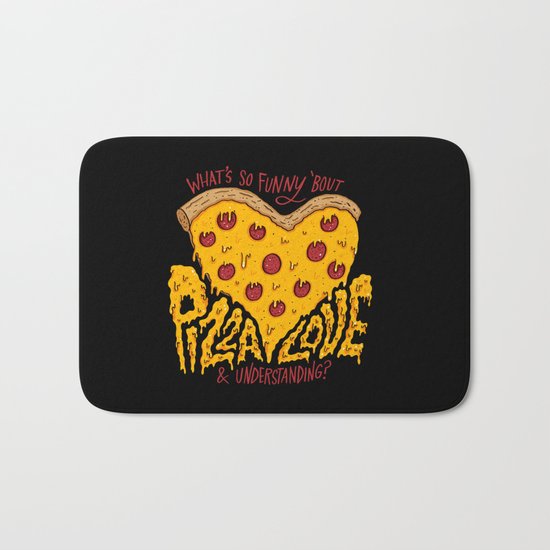 Pizza Love & Understanding Bath Mat