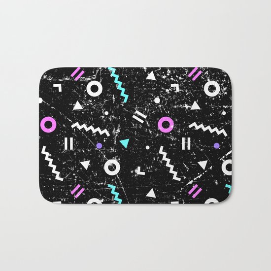 Memphis Grunge Bath Mat