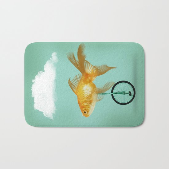 unicyle goldfish III Bath Mat