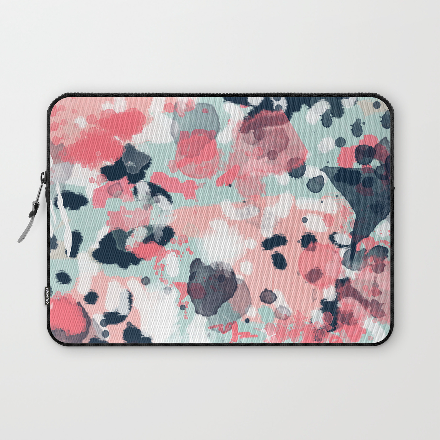 Jilly Modern Abstract Gender Neutral Canvas Art Print Large Scale Abstract Painting Laptop Sleeve By Charlottewinter Society6