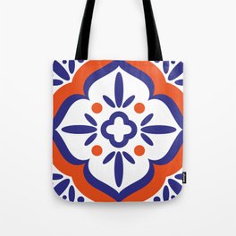 Blossoming Tile Tote Bag