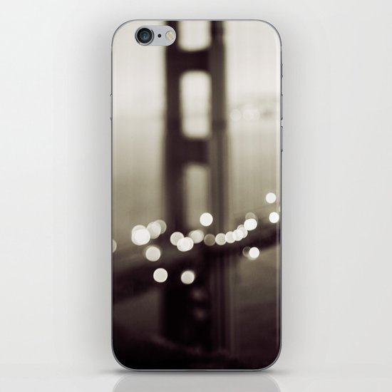 Meet Me In San Francisco (Black and White Edition) iPhone Skin