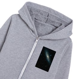 Glitter Cosmic Galaxy Kids Zip Hoodie