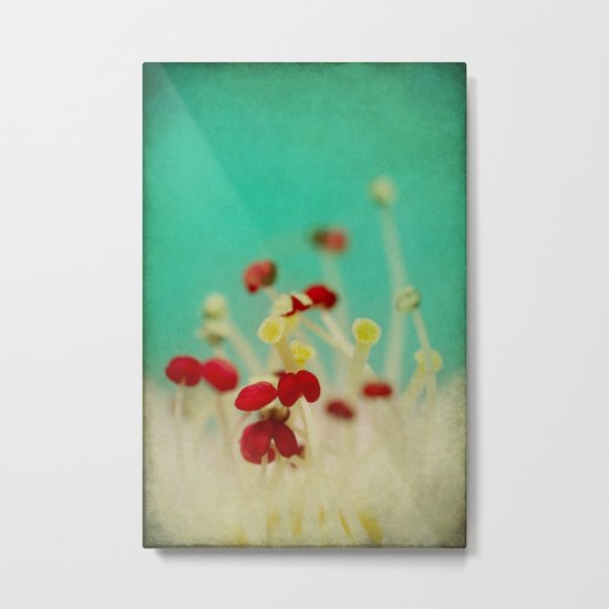 Bloom in Red Metal Print