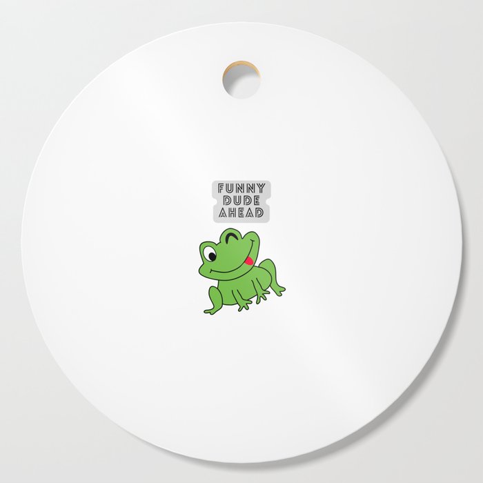 Funny dude ahead (v1) Cutting Board