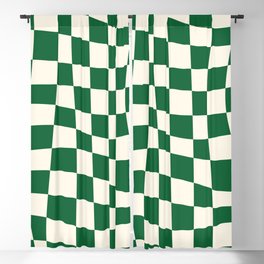 Wavy Checker Green Blackout Curtain | Checkerpattern, Checks, Check, Plaid, Pattern, Checkered, Square, Checkerboard, Geencheckered, Squares 