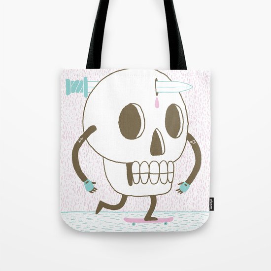 As I Skate through the Valley of Death Tote Bag