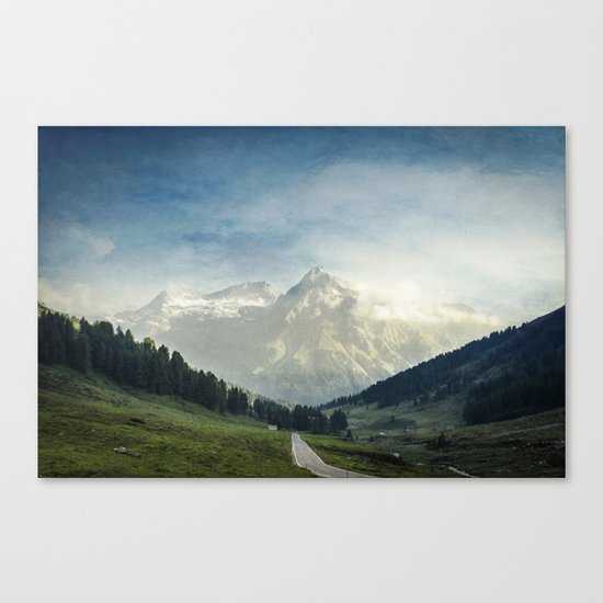 the Alps - Sunlit Suretta Massif Canvas Print