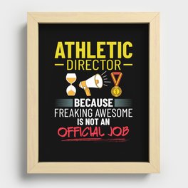 Athletic Director Training Coach Program Team Recessed Framed Print