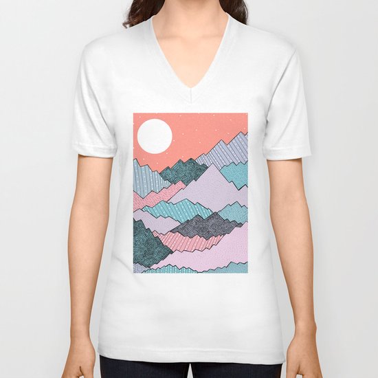 Mountain Tones Unisex V-Neck
