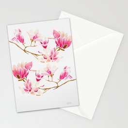 Magnolia Blossoms Stationery Card