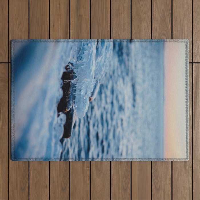Icy Cliff Outdoor Rug