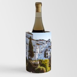 Spain Photography - Beautiful Village By A Small Cliff Wine Chiller