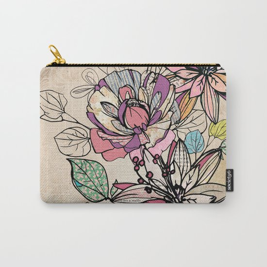 Paper Flowers #6 Carry-All Pouch