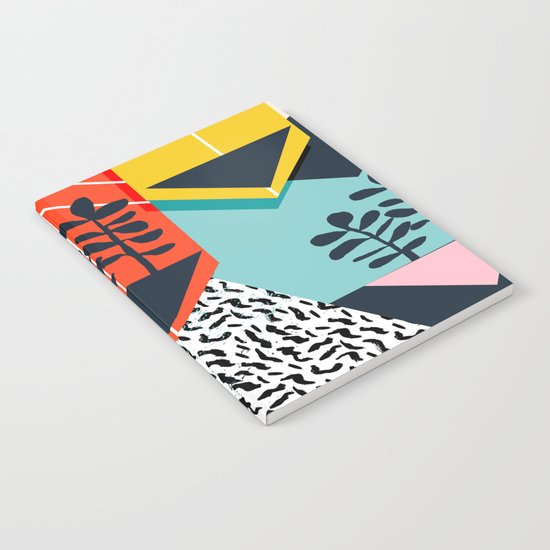 Legit - throwback 80s style memphis neon texture art print pop art dorm college hipster trendy urban Notebook