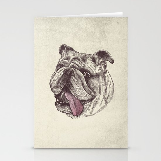Bulldog King Stationery Cards