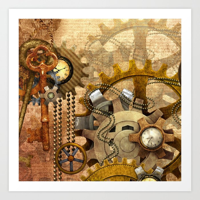 steampunk art gears