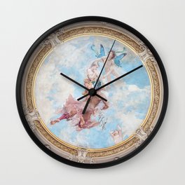 Angel Painting Cathedral Ceiling Wall Clock