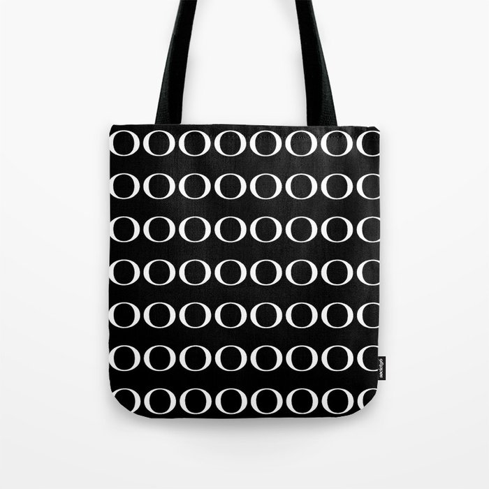 Ooo Ing Black Tote Bag By Osileignacio Society6 Ooo Ing Black Tote Bag