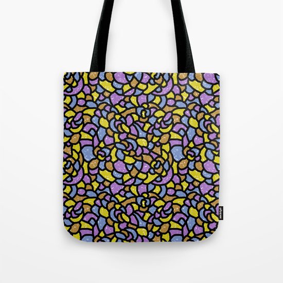 Mosaic Tiles Random Shaped Tote Bag
