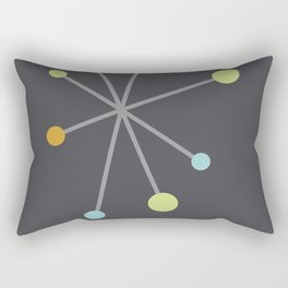 Mid Century Modern Atomic Age Pattern Rectangular Pillow