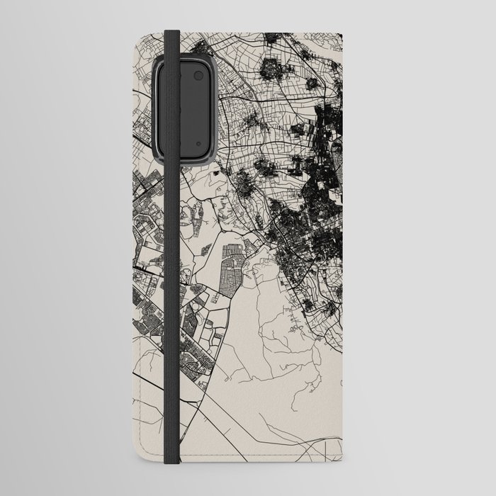 Giza, Egypt - City Map Drawing Android Wallet Case