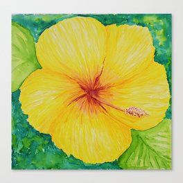 Sun and Sea Hibiscus Canvas Print