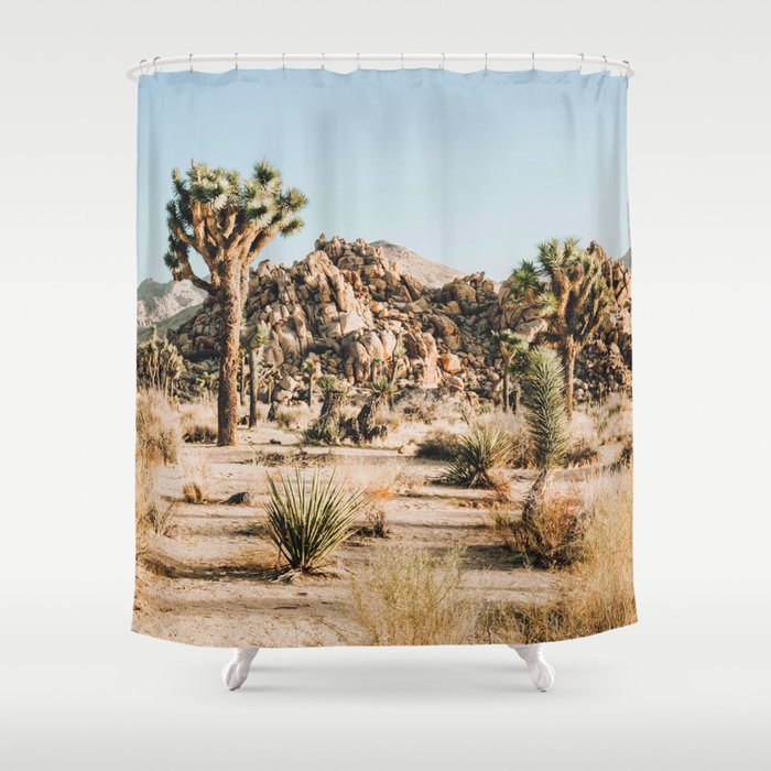 Shapes and Sizes- Joshua Tree Shower Curtain