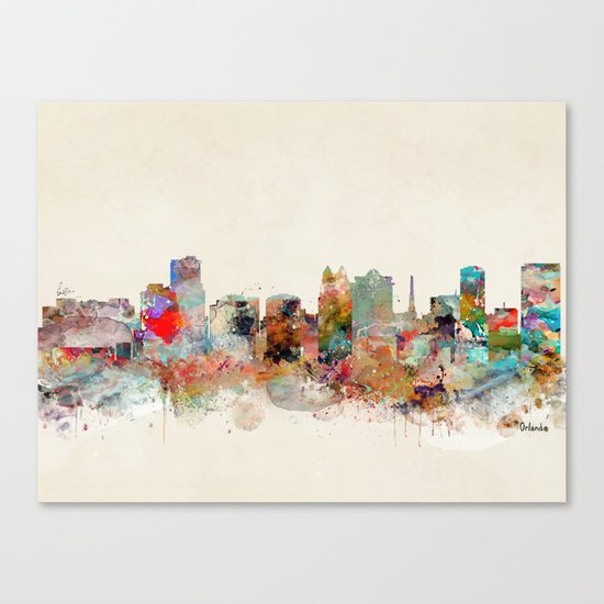 orlando florida skyline Canvas Print