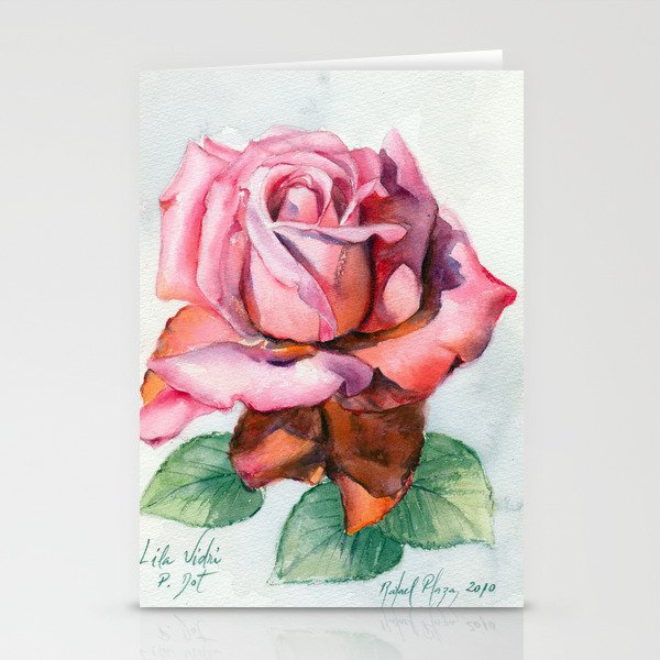 Rose 2 Stationery Cards