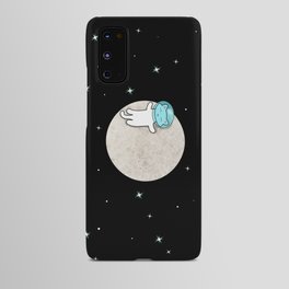 Cat On A Moon Android Case