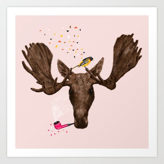 Moose II Art Print