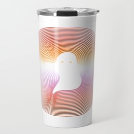 Ghost Files Lesbian Flag Logo Travel Mug