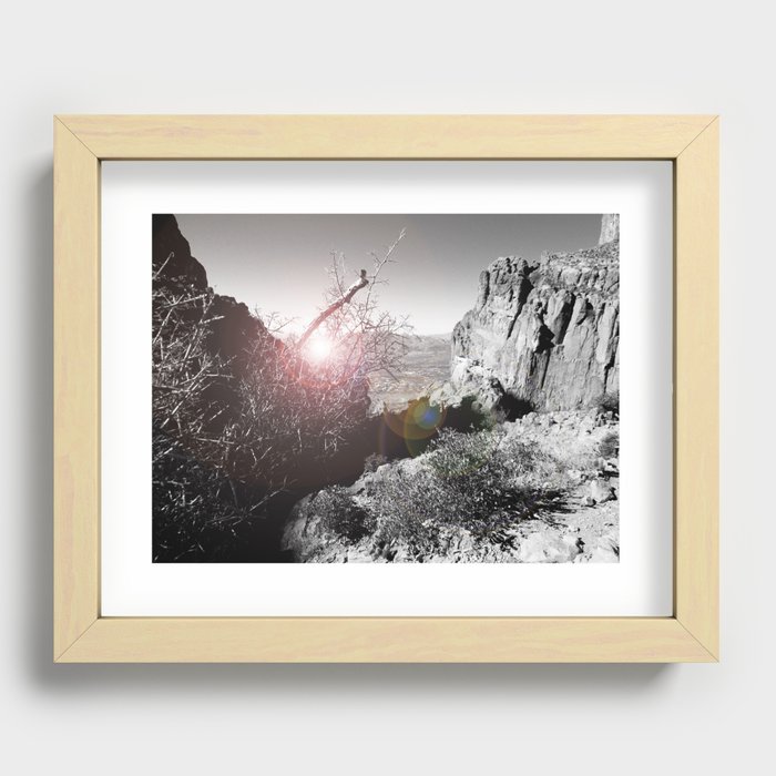 Superstition Mountains Recessed Framed Print