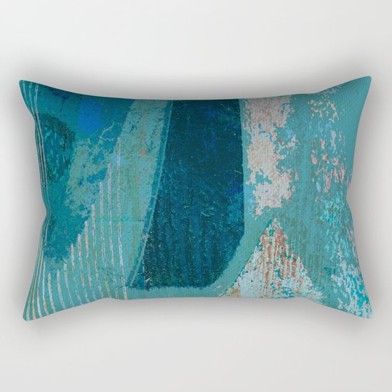 Blue Rectangular Pillow