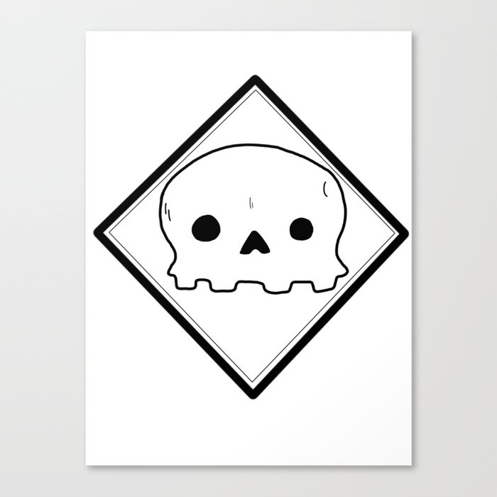 Non-threatening Skull Canvas Print